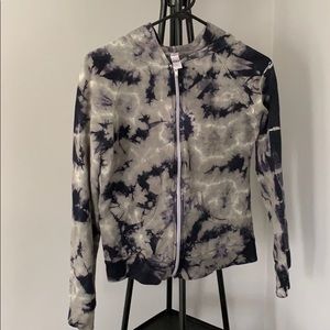 Tie dye zip up hoodie